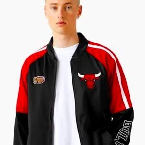 Authentic Rare Men's Adidas NBA Climate Chicago Bulls 1990's Jacket Size Large